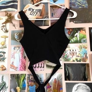 Hollister wrap black tank:)) fits best small-med